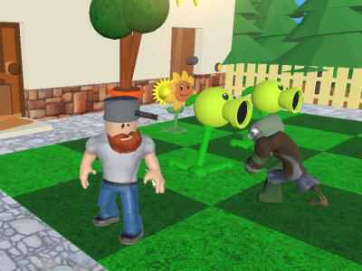 Peli Kasvit vs zombies 3D  verkossa