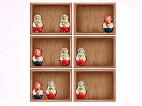 Peli Lajittele Matryoshka -hyllyillä!  verkossa