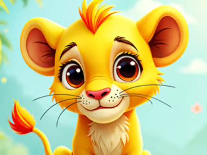 Peli Palapeli: vauva Simba  verkossa