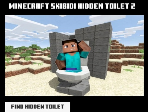 Peli Minicraft skibidi piilotettu wc 2  verkossa