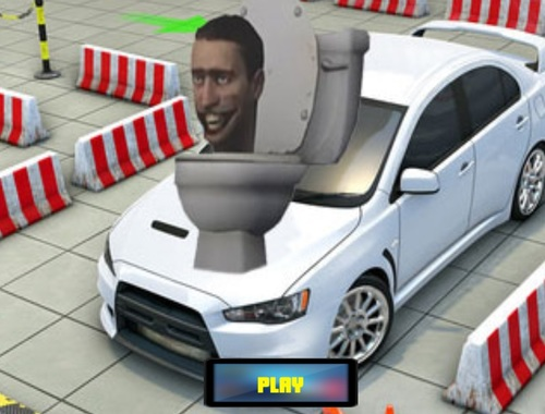 Peli Skibidi wc -pysäköintiauto  verkossa