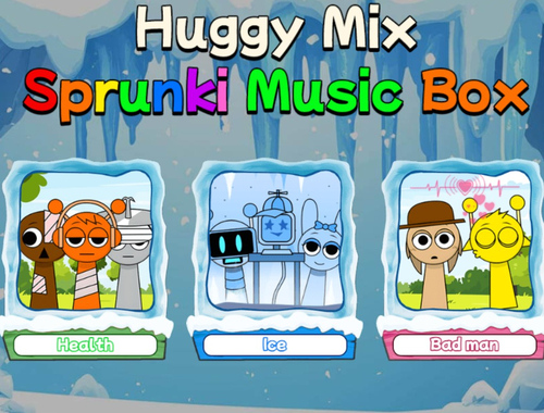 Peli Huggy Mix Sprunki Music Box verkossa