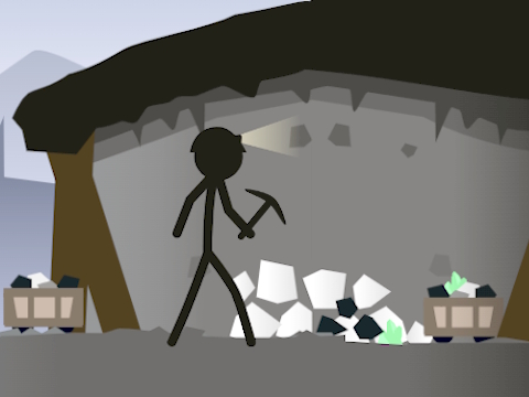 Peli Stickman -kaivos simulaattori  verkossa
