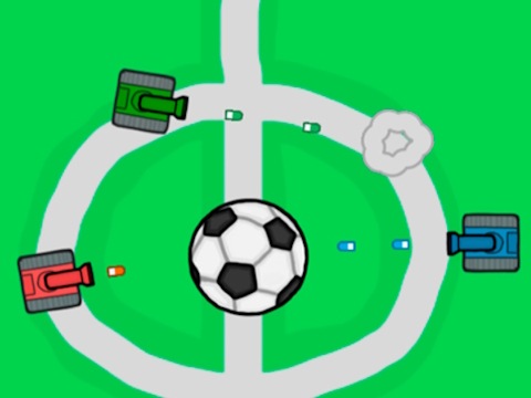 Peli Tank Soccer Battle 1 2 3 4 -pelaaja  verkossa