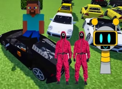 Peli Minecraft Squid Sprunki Drift -moninpeli  verkossa