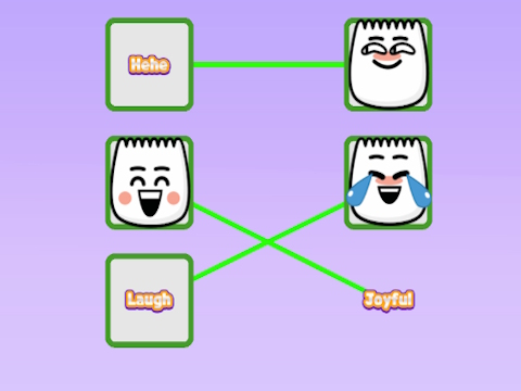 Peli Tiktok Emojis - tarkoittaen yhdistää  verkossa