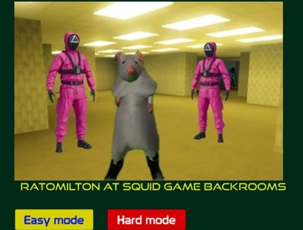Peli Ratomilton Squid Game Backroomsissa  verkossa