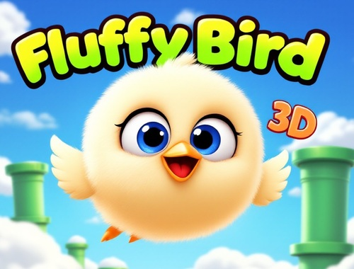 Peli Fluffy Bird 3D  verkossa