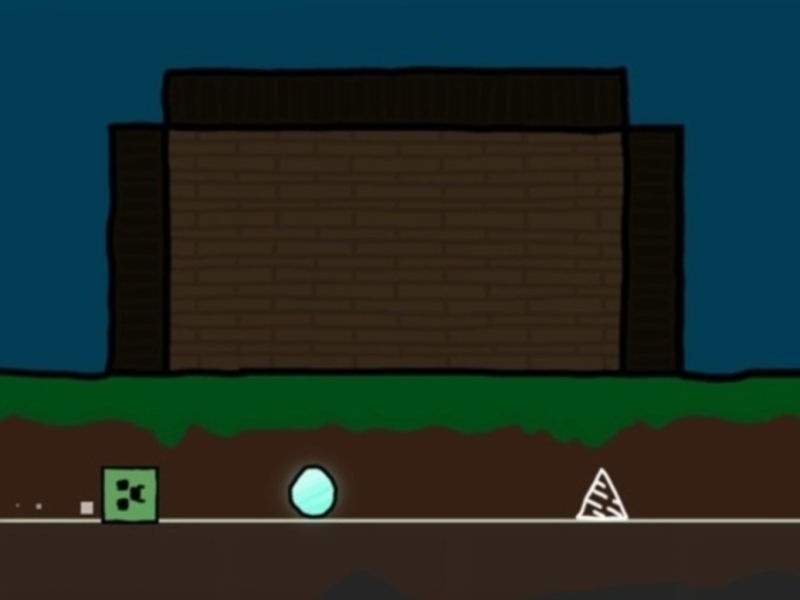 Peli Geometrian ihottuma, mutta mcraft  verkossa