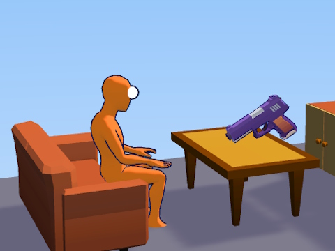 Peli Ragdoll Gun Shooter: Cannon Spinner Playground  verkossa
