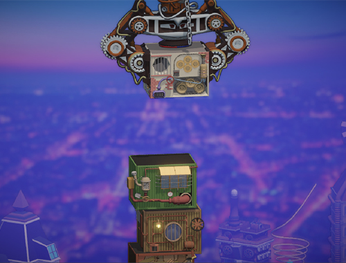 Peli Steampunk Tower Builder  verkossa