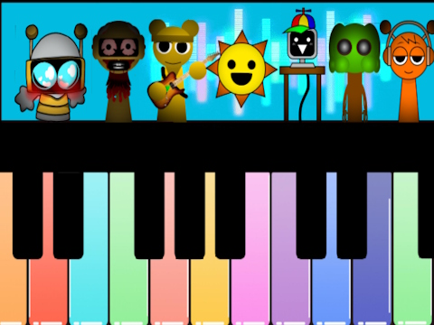 Peli Sprunki Piano Explorer  verkossa