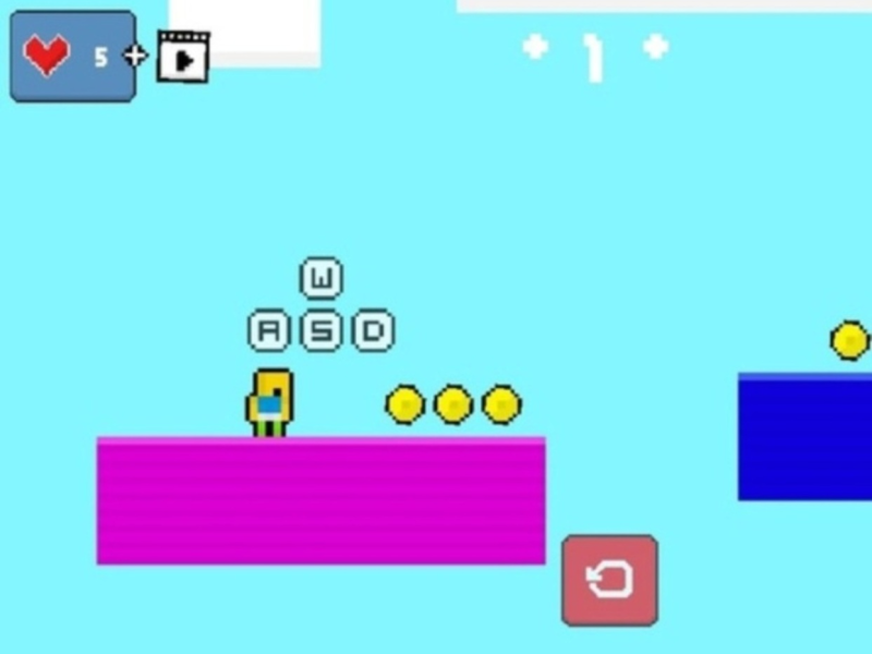 Peli 2d Obby Rainbow Parkour  verkossa
