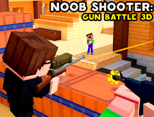 Peli Noob Shooter: Aseta Battle 3D  verkossa