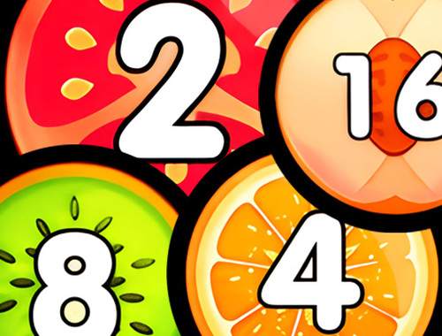 Peli Yhdistä pallot ampuja 2048 Connect Fruits  verkossa