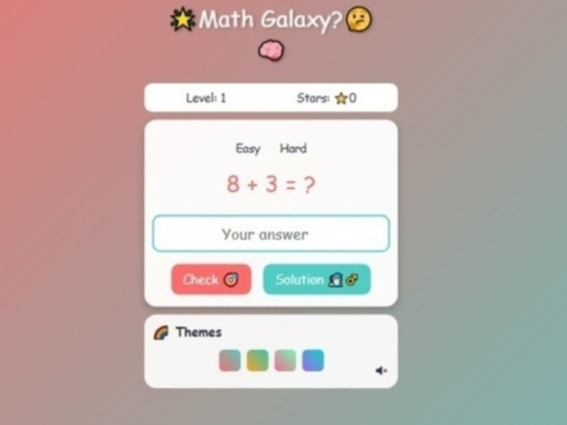 Peli Matematiikkagalaksi  verkossa
