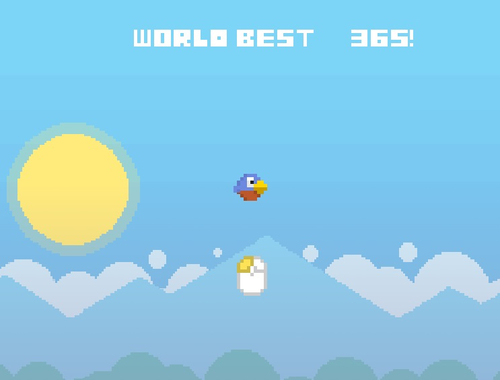 Peli Flappy -lento  verkossa