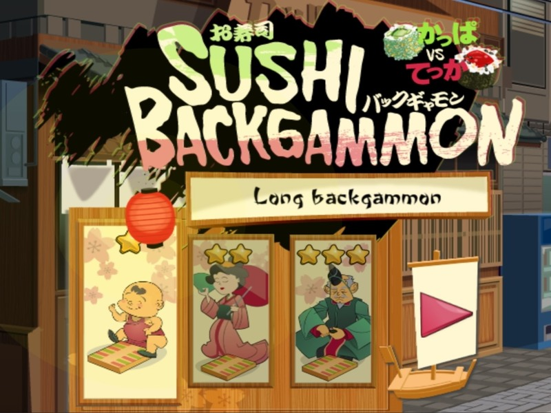 Peli Sushi -backgammon verkossa