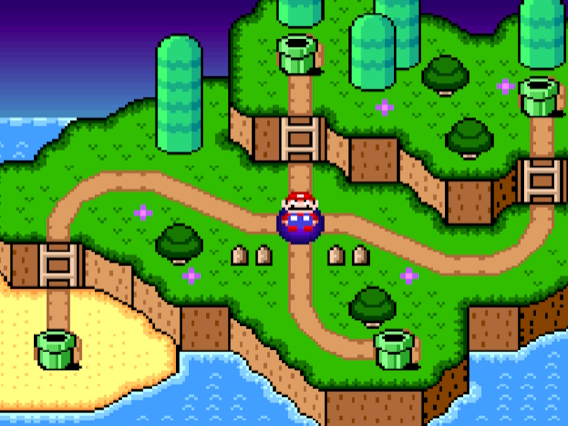 Peli Super Mario World-legenda neljästä avaimesta verkossa