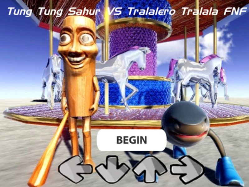 Peli Tung tung sahur vs tralalero tralala fnf verkossa