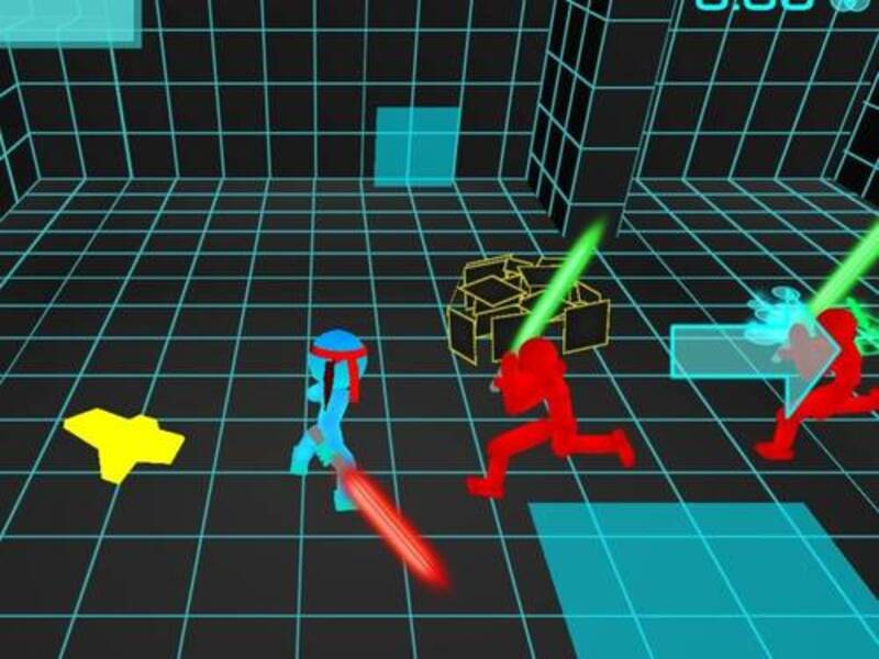 Peli Stickman Neon Sword-taistelu verkossa