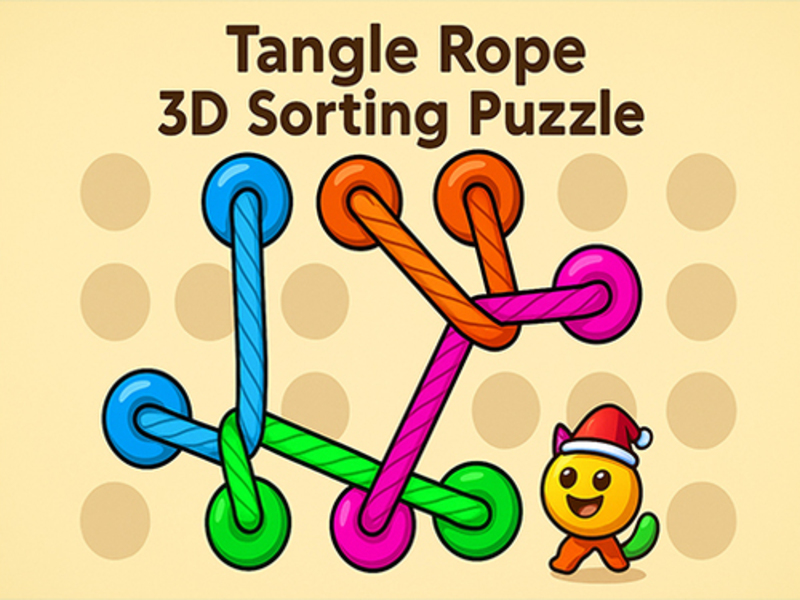 Peli HAZEL Tangle Rope 3D: Palapelin lajittelu verkossa