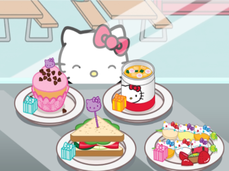 Peli Hello Kitty lounaslaatikko verkossa