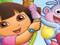 Peli Puzzle Fun Dora saappailla  verkossa