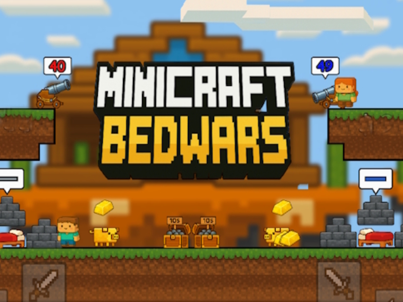 Peli Minecraft-vuodevaatteet verkossa