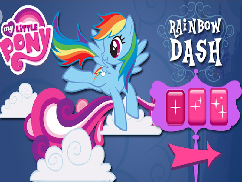 Peli Rainbow Dashin pilvi verkossa