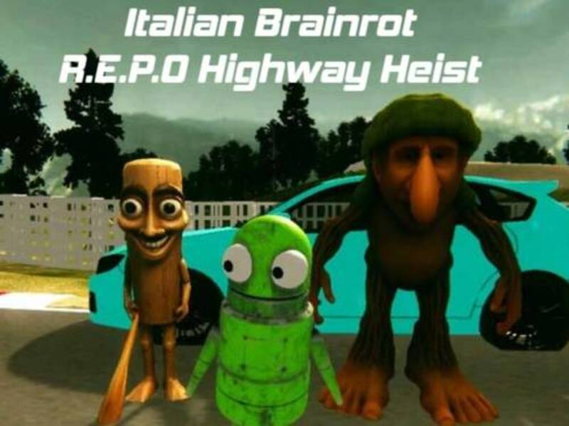Peli Italian Brainrot R. E. P. O Highway Heist verkossa