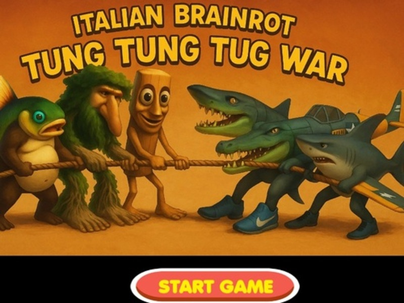 Peli Italialainen brainrot tung tung hinaa verkossa