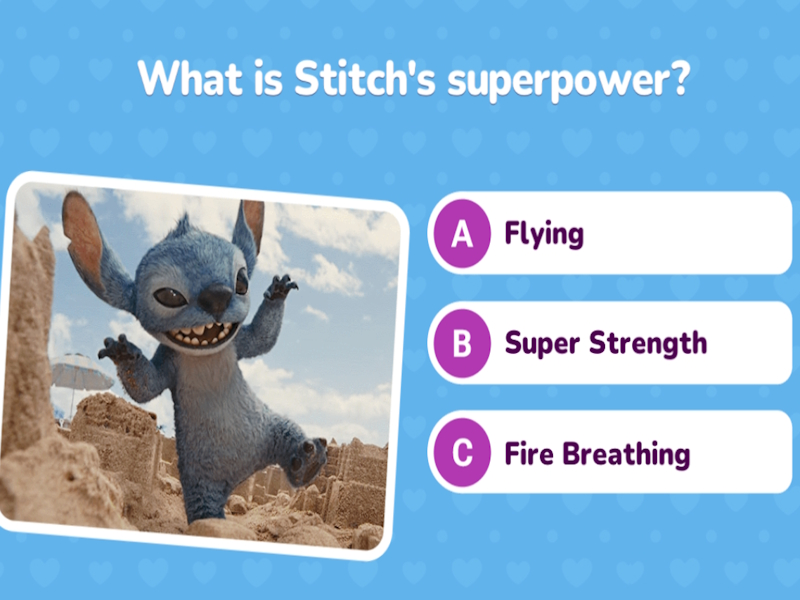Peli Lilo & Stitch Quiz Challenge verkossa