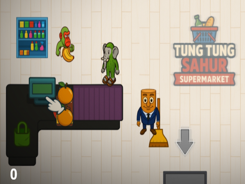 Peli Tung tung sahur supermarket verkossa